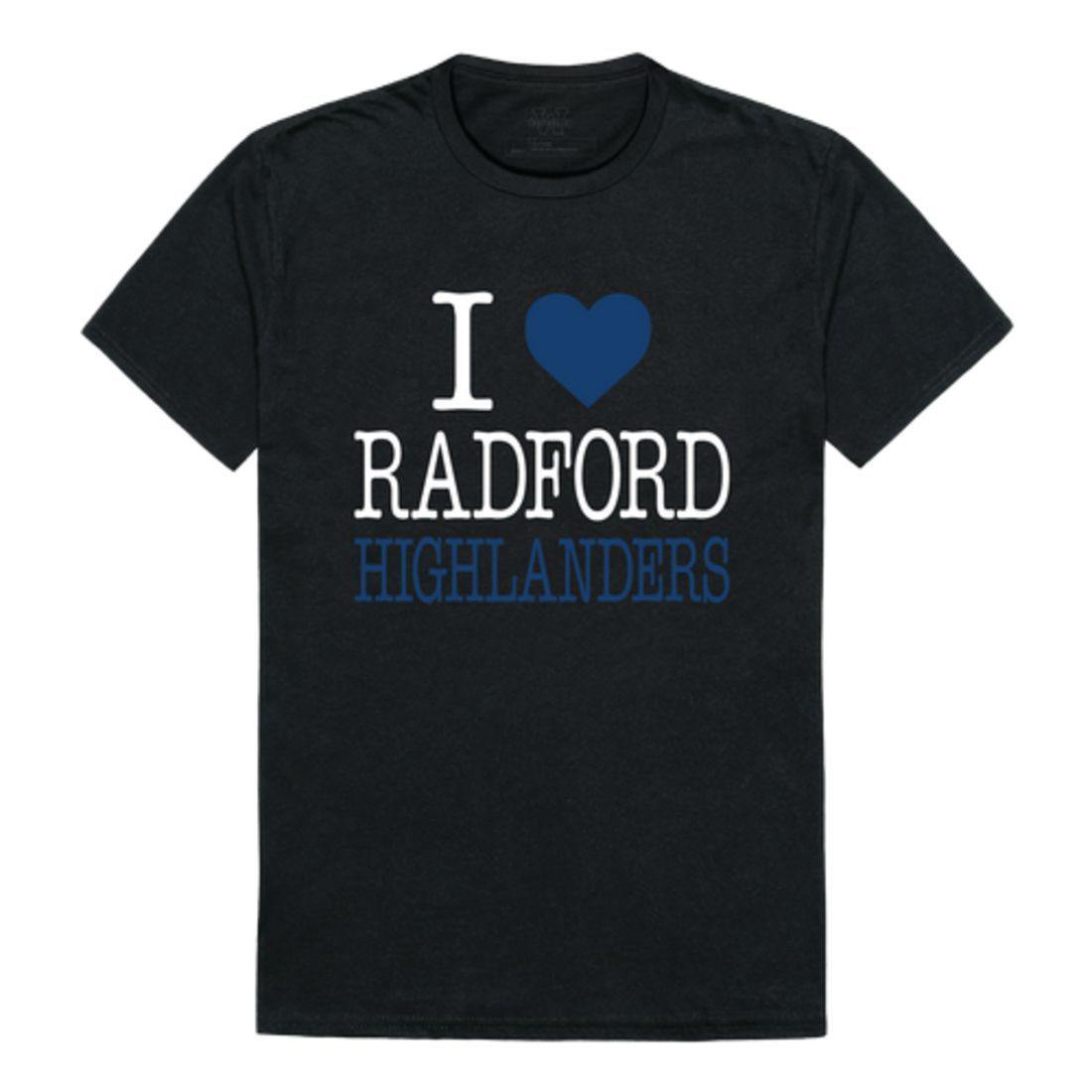 I Love Radford University Highlanders T-Shirt