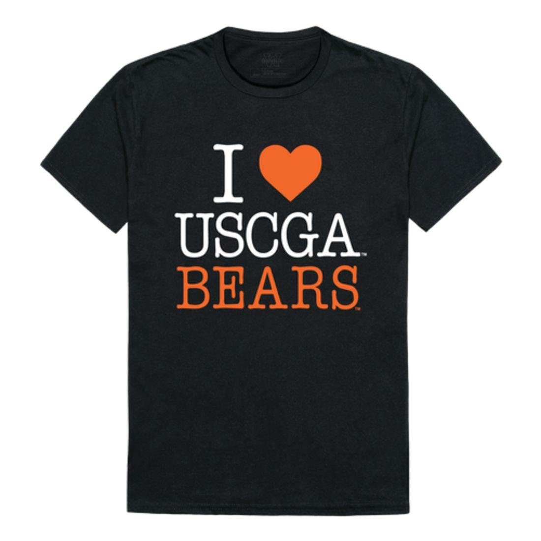 I Love USCGA United States Coast Guard Academy Bears T-Shirt