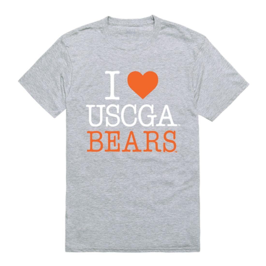 I Love USCGA United States Coast Guard Academy Bears T-Shirt