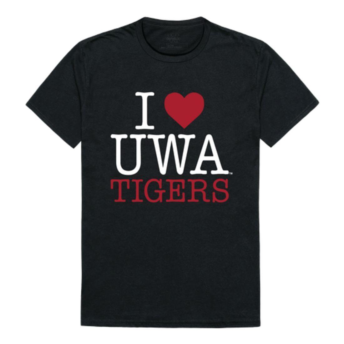 I Love UWA University of West Alabama Tigers T-Shirt