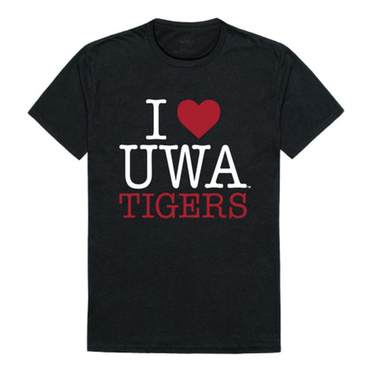 I Love UWA University of West Alabama Tigers T-Shirt