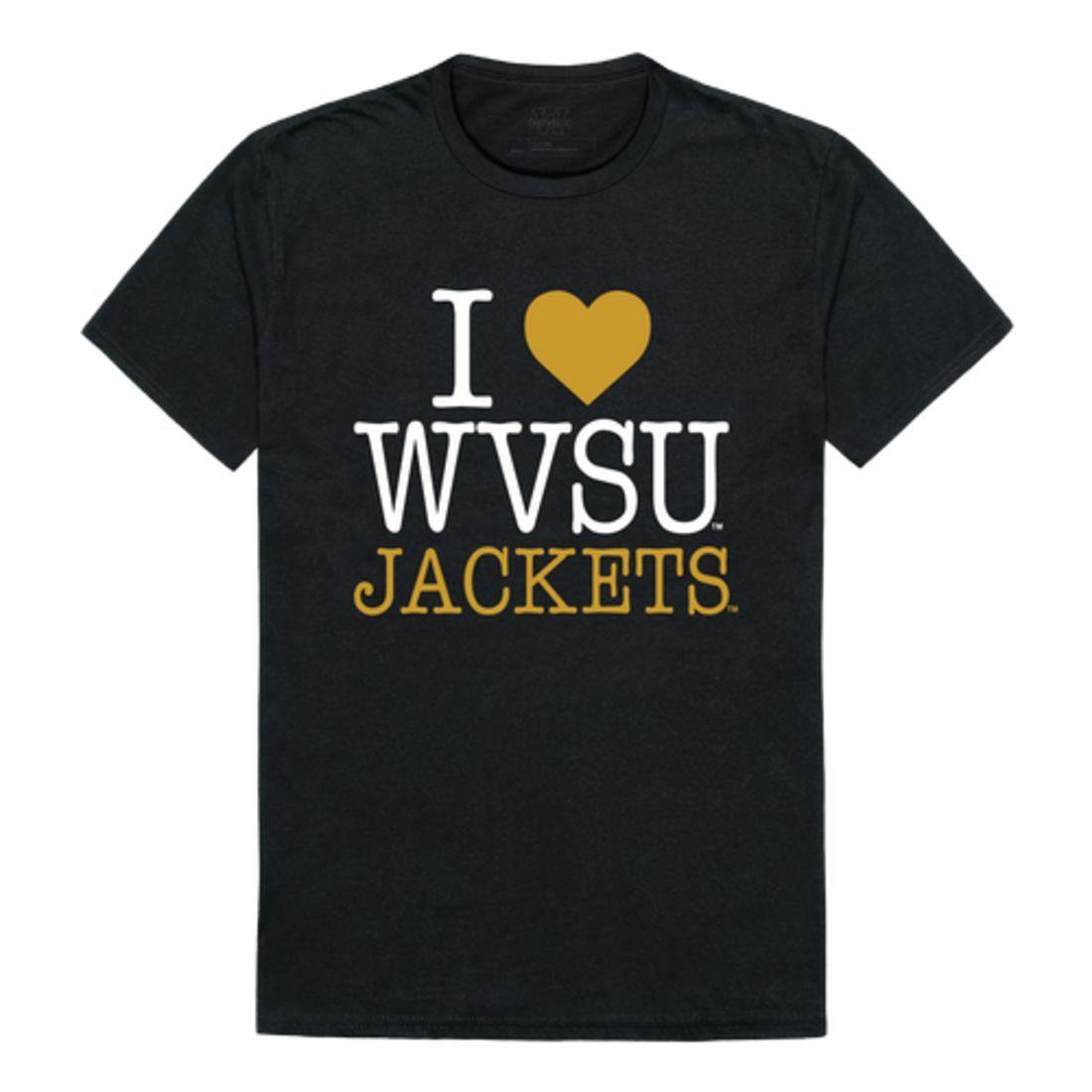 I Love WVSU West Virginia State University Yellow Jackets T-Shirt