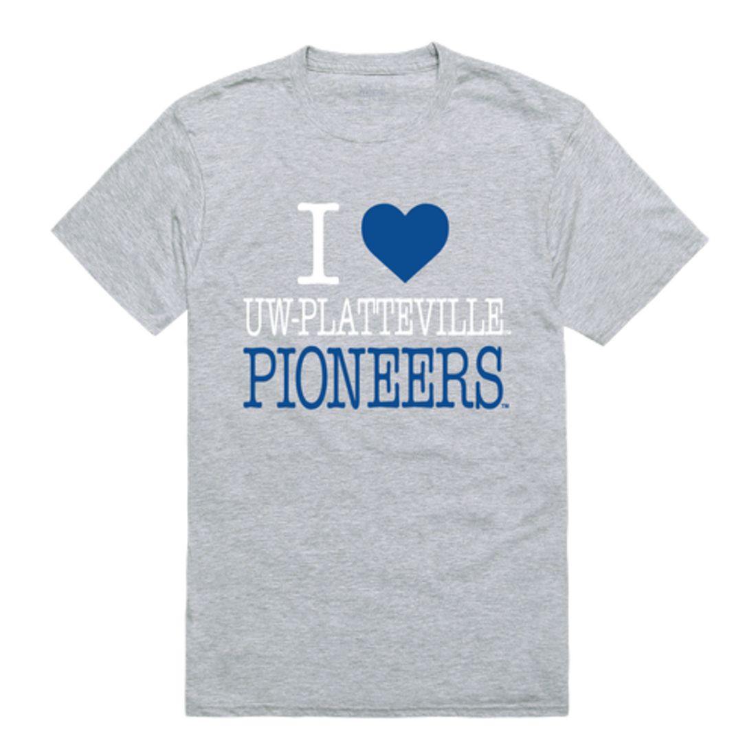 I Love UW University of Wisconsin Platteville Pioneers T-Shirt