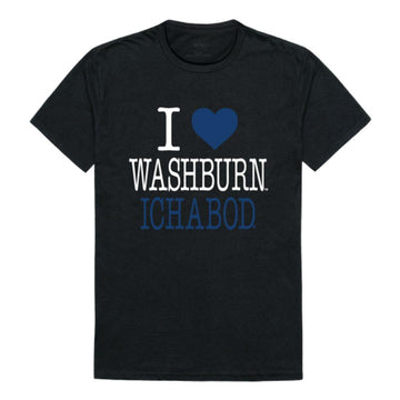 I Love Washburn University Ichabods T-Shirt