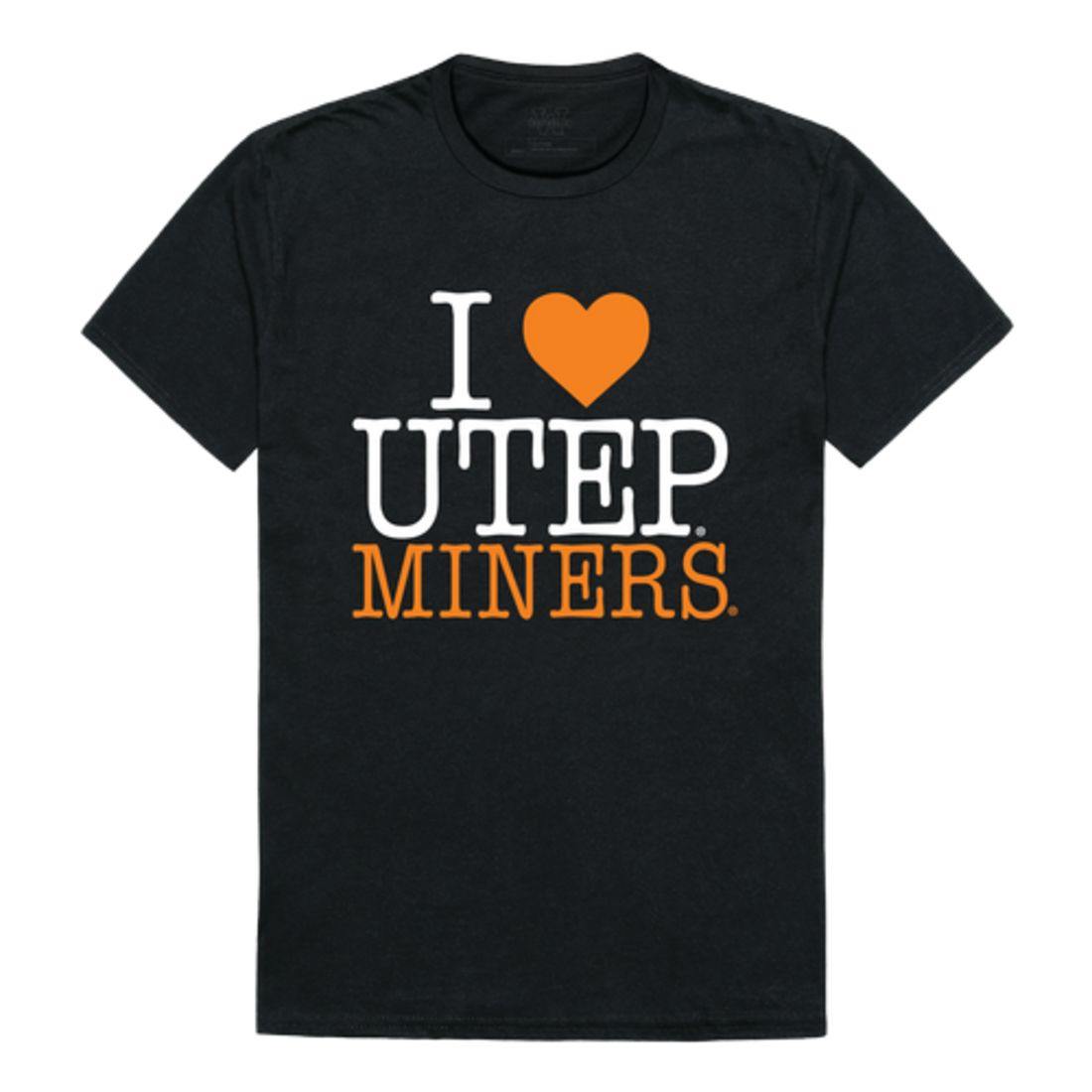 I Love UTEP University of Texas at El Paso Miners T-Shirt