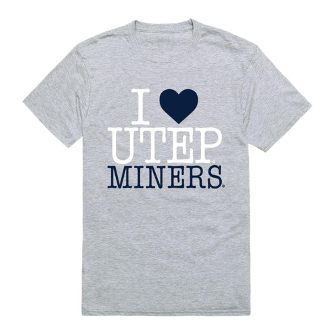 I Love UTEP University of Texas at El Paso Miners T-Shirt