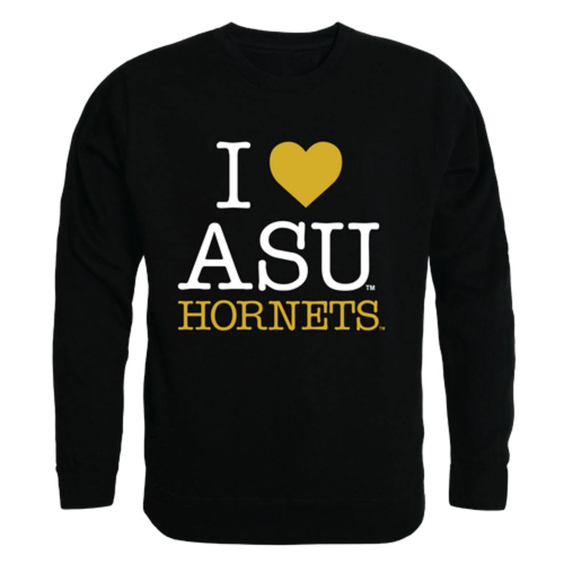 I Love ASU Alabama State University Hornets Crewneck Pullover Sweatshirt Sweater