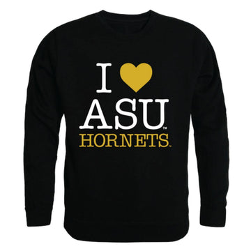 I Love ASU Alabama State University Hornets Crewneck Pullover Sweatshirt Sweater