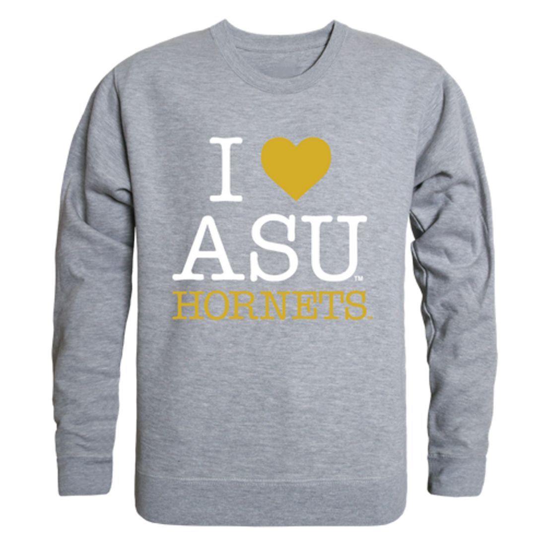 I Love ASU Alabama State University Hornets Crewneck Pullover Sweatshirt Sweater