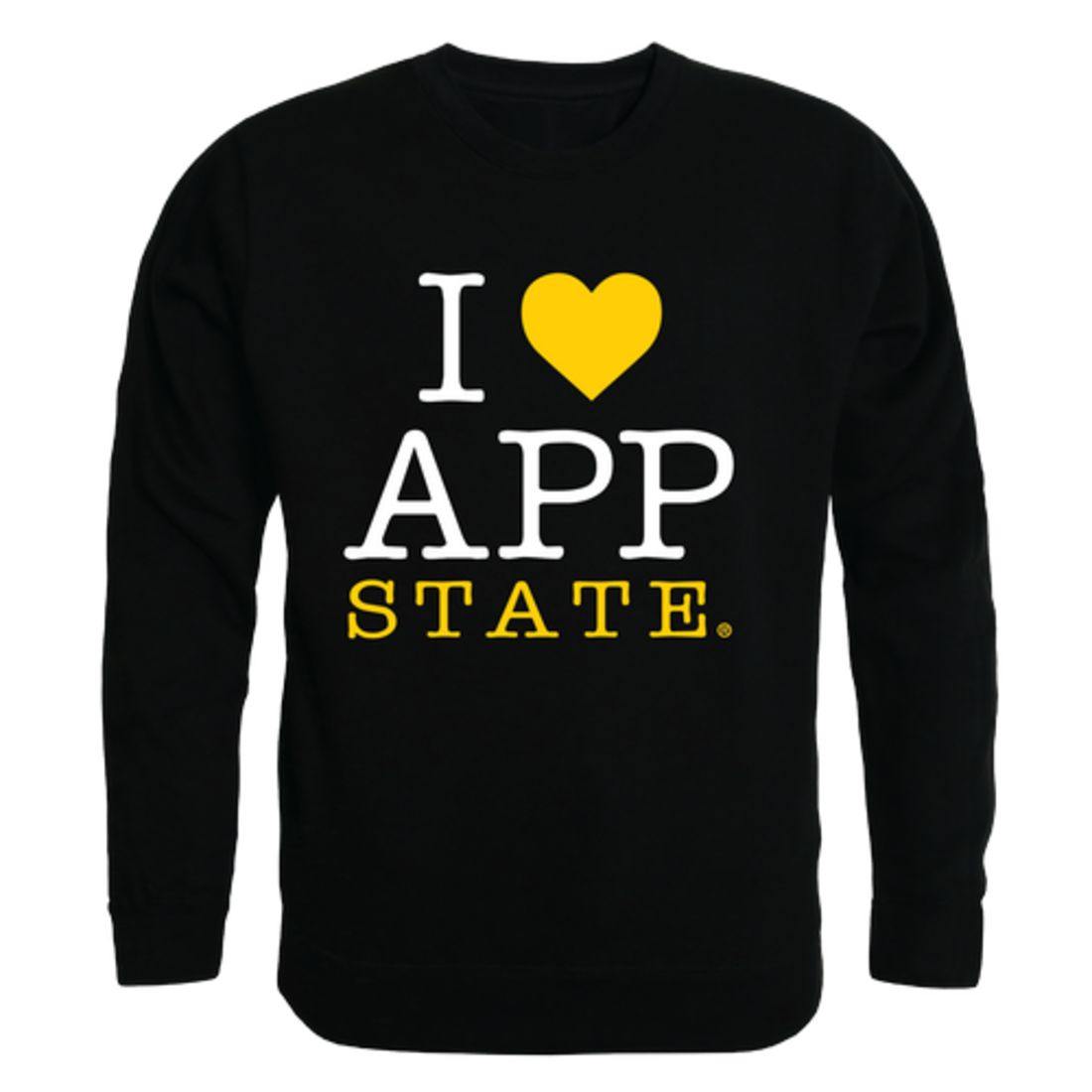 I Love Appalachian App State University Mountaineers Crewneck Pullover Sweatshirt Sweater