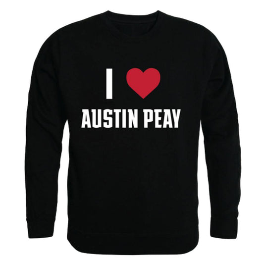 I Love APSU Austin Peay State University Governors Crewneck Pullover Sweatshirt Sweater