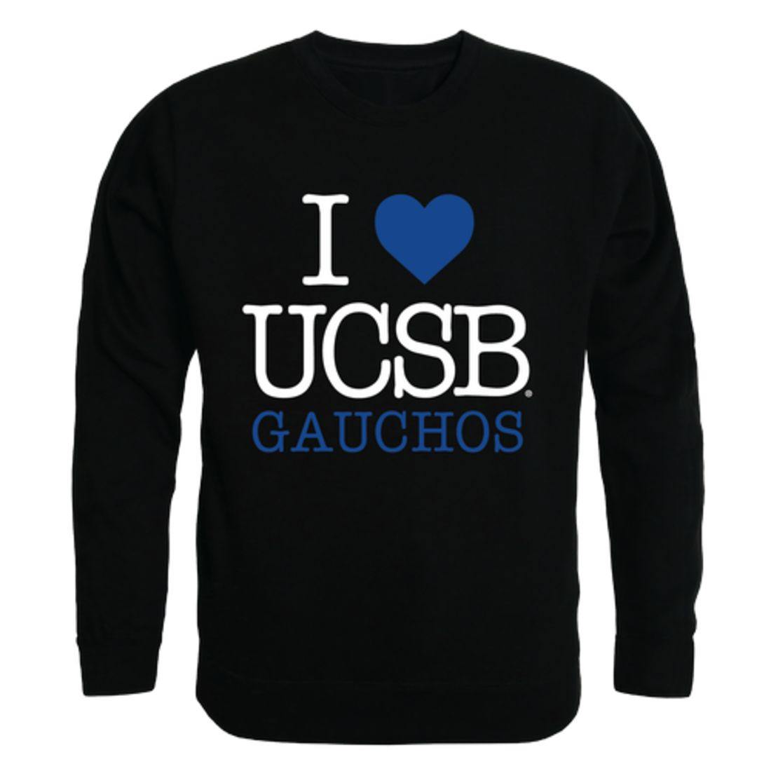 I Love UCSB University of California Santa Barbara Gauchos Crewneck Pullover Sweatshirt Sweater