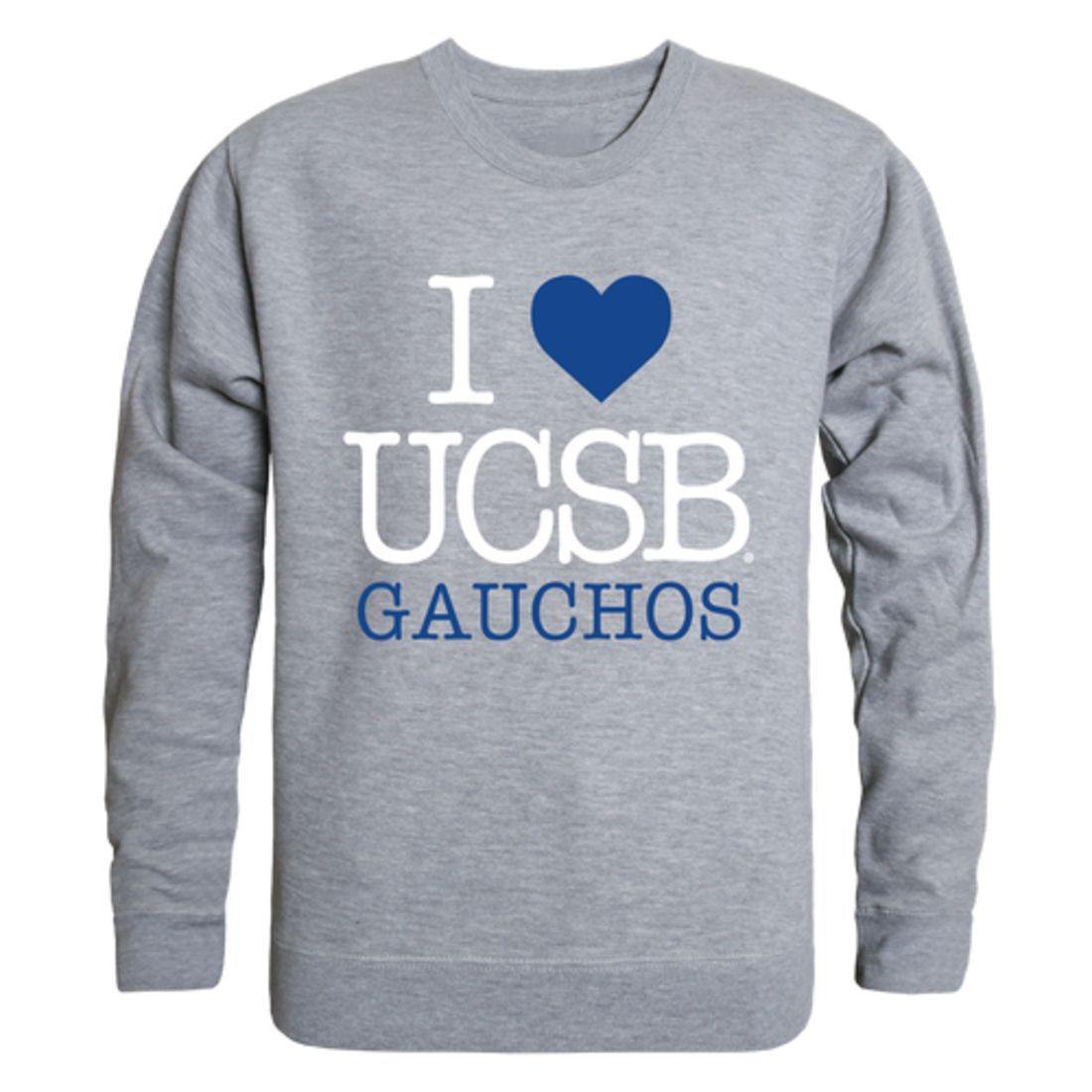 I Love UCSB University of California Santa Barbara Gauchos Crewneck Pullover Sweatshirt Sweater