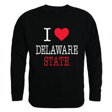 I Love DSU Delaware State University Hornet Crewneck Pullover Sweatshirt Sweater