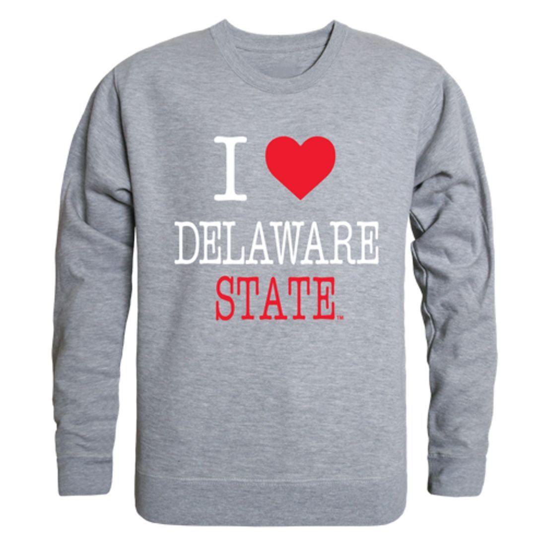I Love DSU Delaware State University Hornet Crewneck Pullover Sweatshirt Sweater