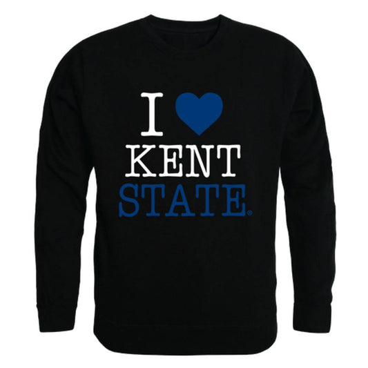 I Love KSU Kent State University The Golden Flashes Crewneck Pullover Sweatshirt Sweater