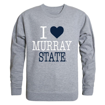 I Love MSU Murray State University Racers Crewneck Pullover Sweatshirt Sweater