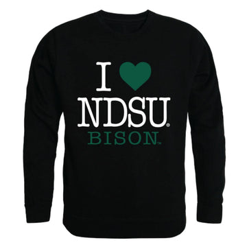 I Love NDSU North Dakota State University Bison Thundering Herd Crewneck Pullover Sweatshirt Sweater