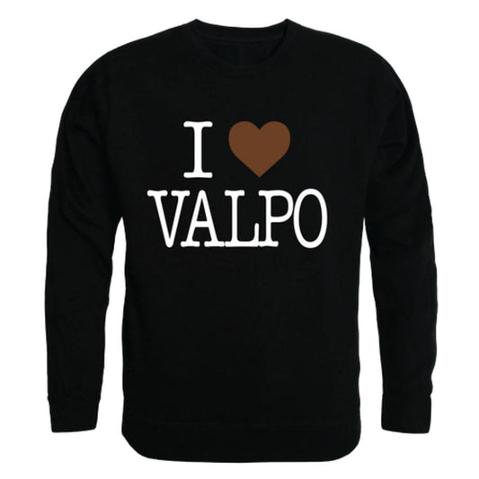 I Love Valparaiso University Crusaders Crewneck Pullover Sweatshirt Sweater