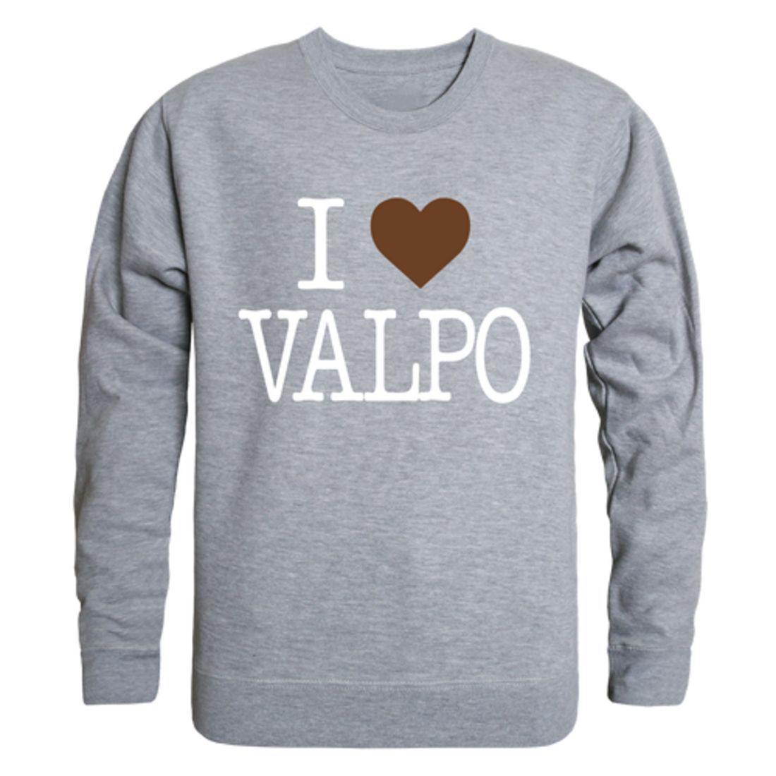 I Love Valparaiso University Crusaders Crewneck Pullover Sweatshirt Sweater