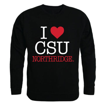 I Love CSUN California State University Northridge Matadors Crewneck Pullover Sweatshirt Sweater