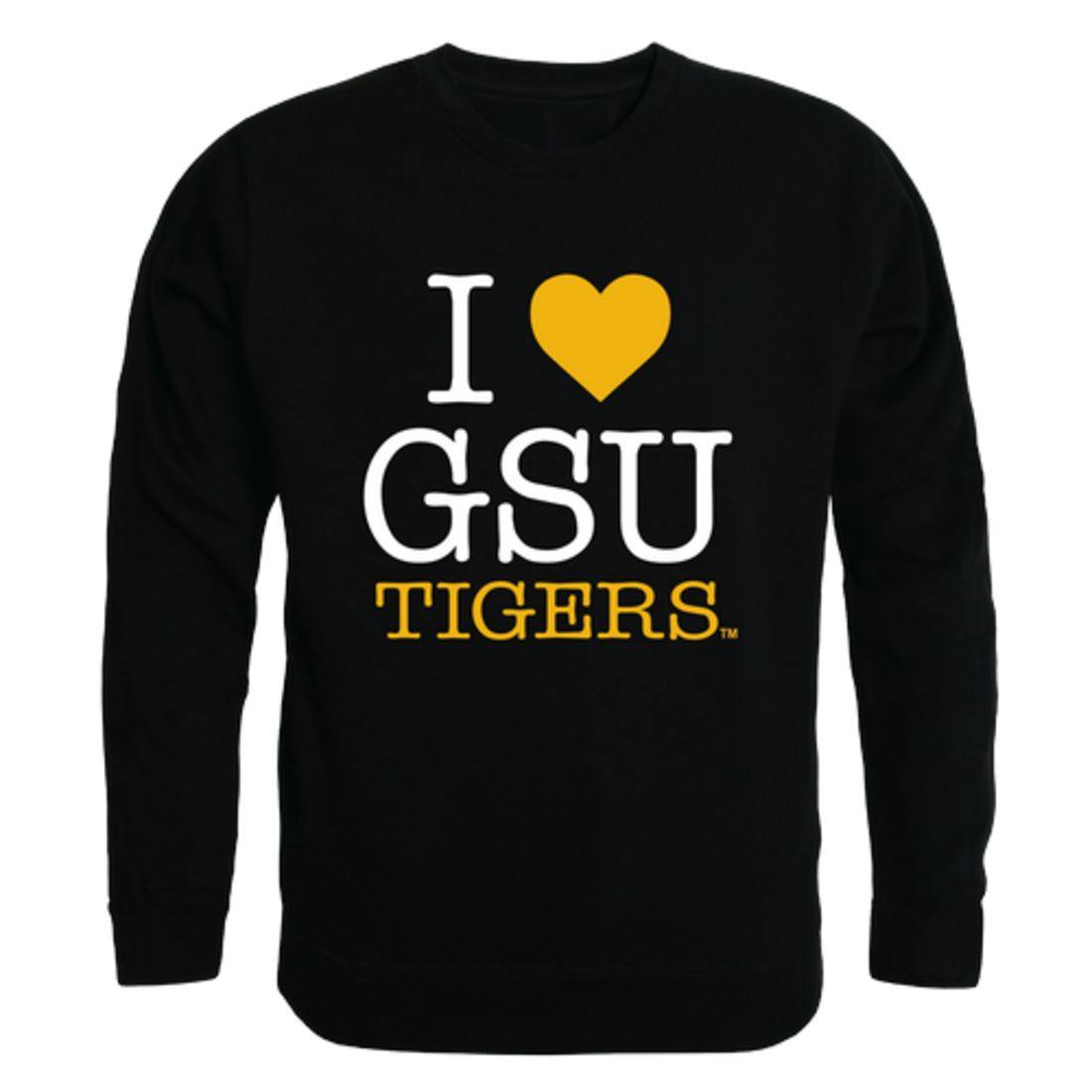 I Love GSU Grambling State University Tigers Crewneck Pullover Sweatshirt Sweater