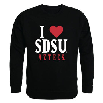 I Love SDSU San Diego State University Aztecs Crewneck Pullover Sweatshirt Sweater