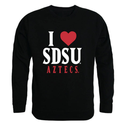 I Love SDSU San Diego State University Aztecs Crewneck Pullover Sweatshirt Sweater