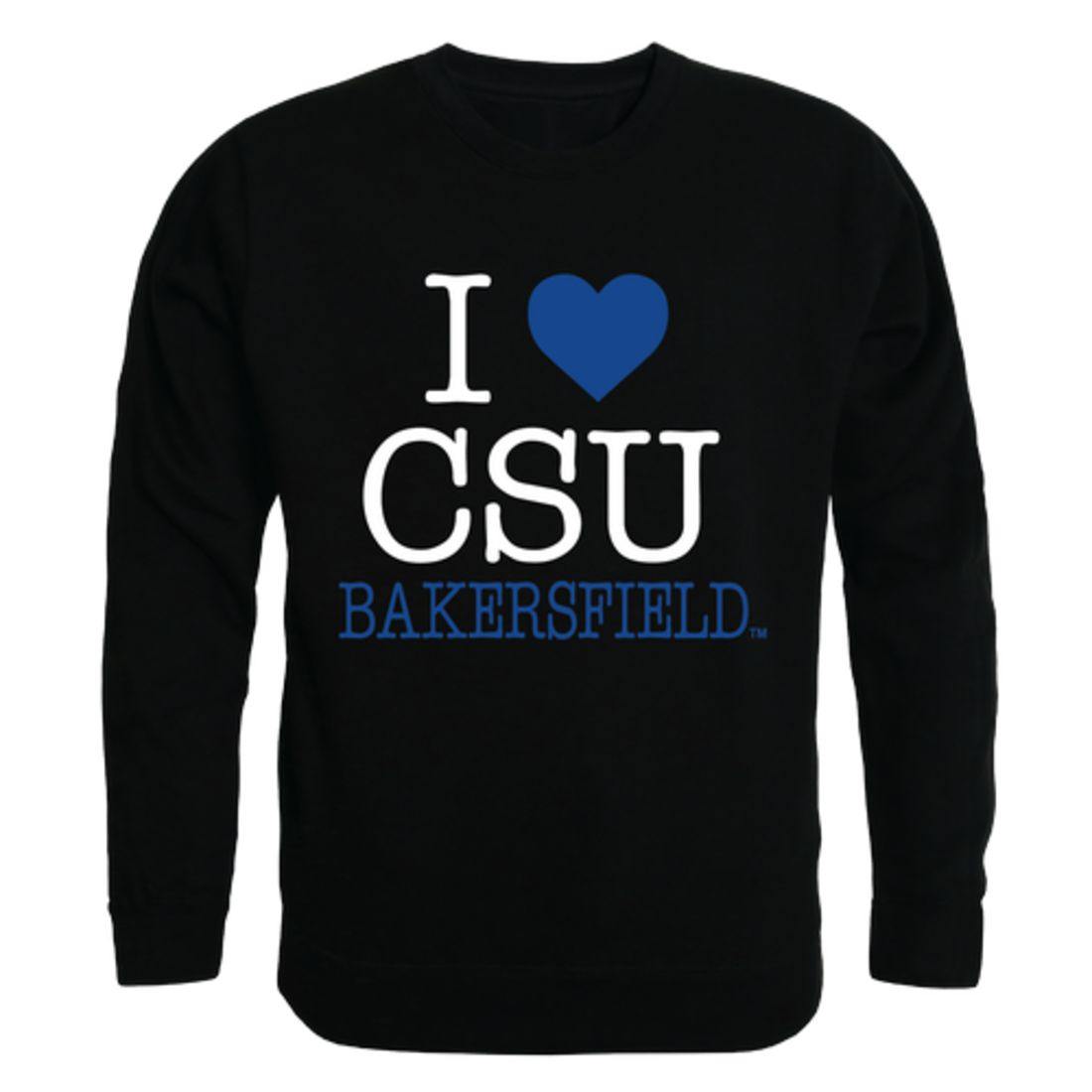 I Love CSUB California State University Bakersfield Roadrunners Crewneck Pullover Sweatshirt Sweater