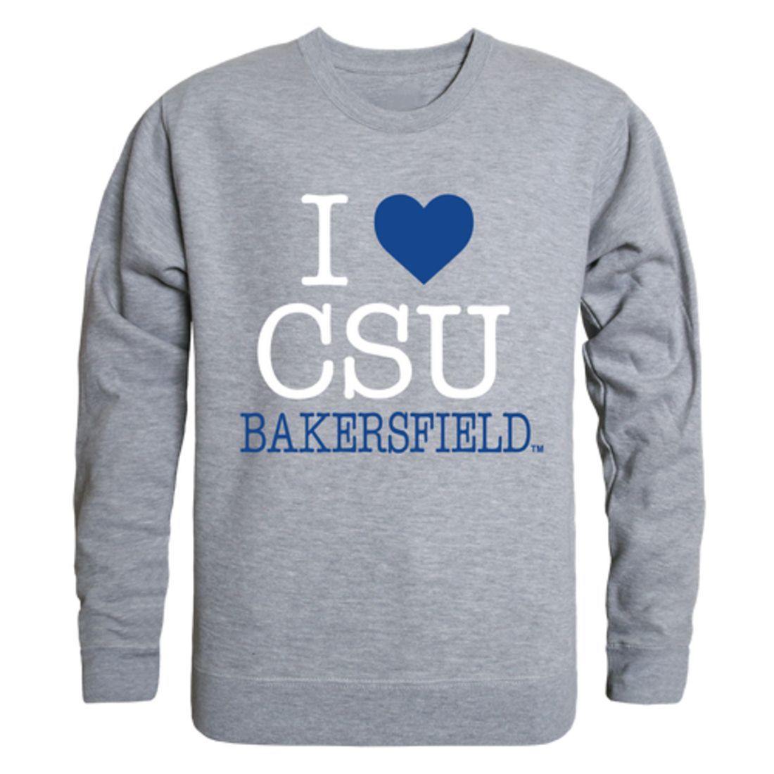 I Love CSUB California State University Bakersfield Roadrunners Crewneck Pullover Sweatshirt Sweater
