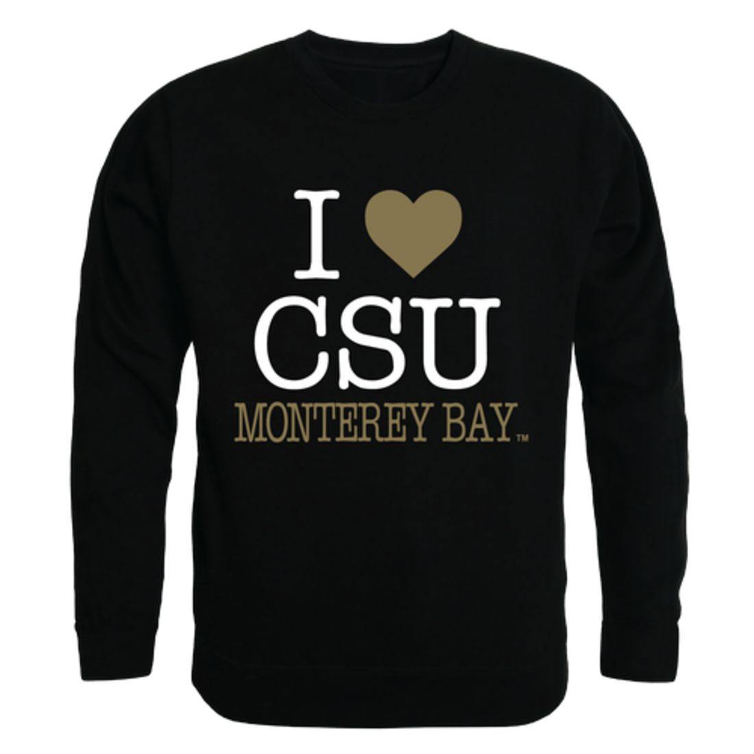 I Love CSUMB California State University Monterey Bay Otters Crewneck Pullover Sweatshirt Sweater