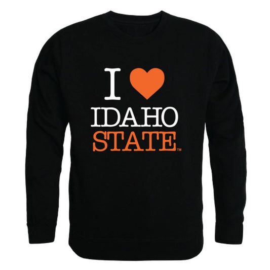 I Love ISU Idaho State University Bengals Crewneck Pullover Sweatshirt Sweater