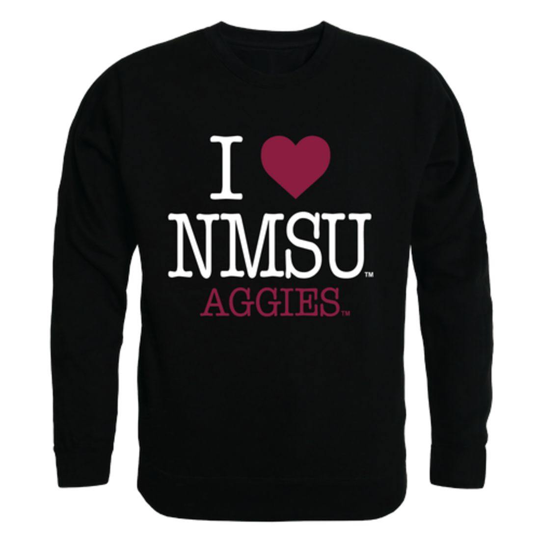 I Love NMSU New Mexico State University Aggies Crewneck Pullover Sweatshirt Sweater