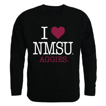 I Love NMSU New Mexico State University Aggies Crewneck Pullover Sweatshirt Sweater
