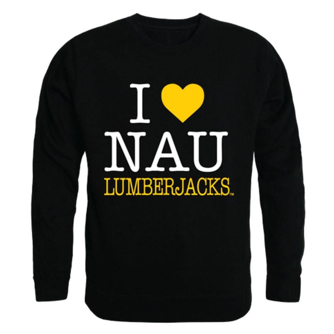 I Love NAU Northern Arizona University Lumberjacks Crewneck Pullover Sweatshirt Sweater