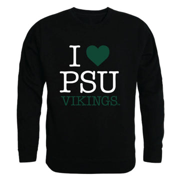 I Love PSU Portland State University Vikings Crewneck Pullover Sweatshirt Sweater