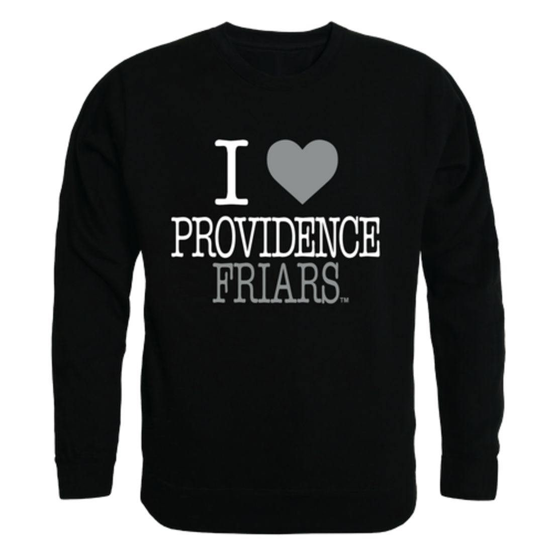 I Love Providence College Friars Crewneck Pullover Sweatshirt Sweater