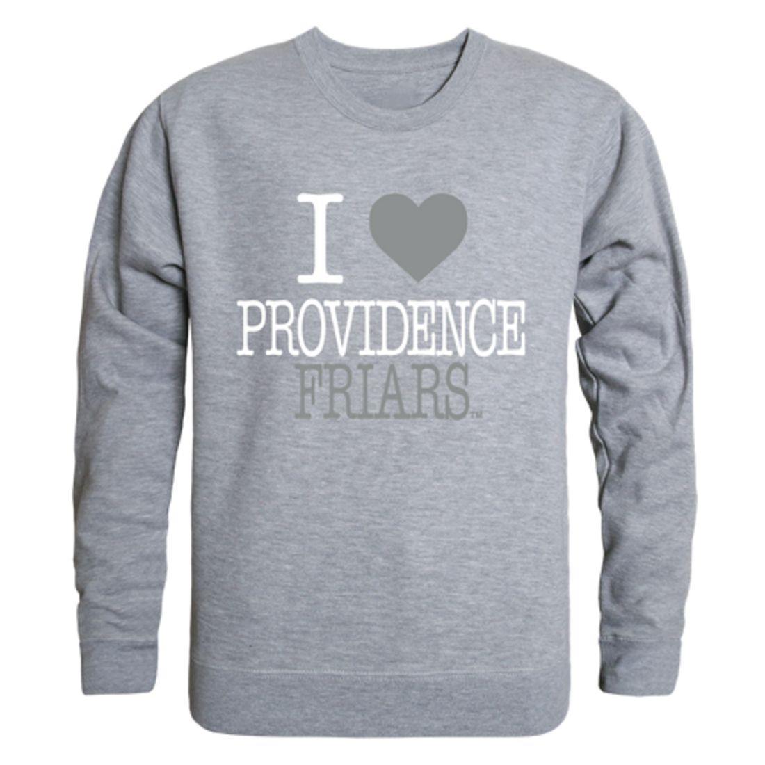 I Love Providence College Friars Crewneck Pullover Sweatshirt Sweater