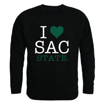 I Love Sacramento State Hornets Crewneck Pullover Sweatshirt Sweater
