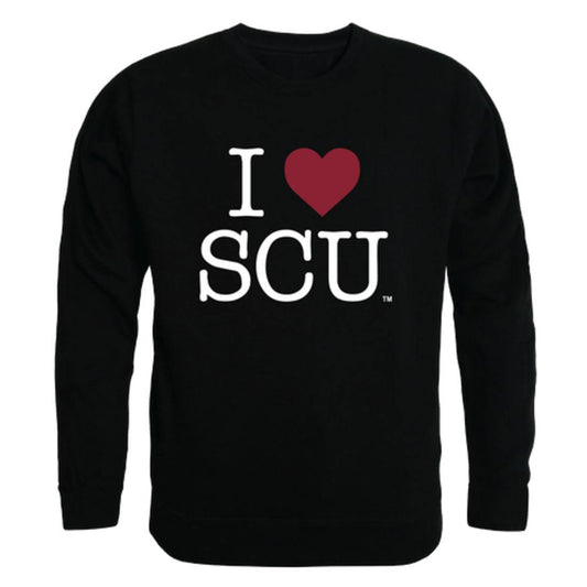 I Love SCU Santa Clara University Broncos Crewneck Pullover Sweatshirt Sweater