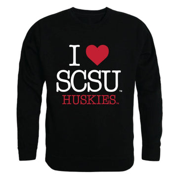 I Love St. Cloud State University Huskies Crewneck Pullover Sweatshirt Sweater