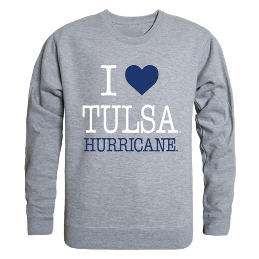 I Love University of Tulsa Golden Golden Hurricane Crewneck Pullover Sweatshirt Sweater