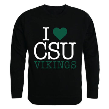 I Love CSU Cleveland State University Vikings Crewneck Pullover Sweatshirt Sweater