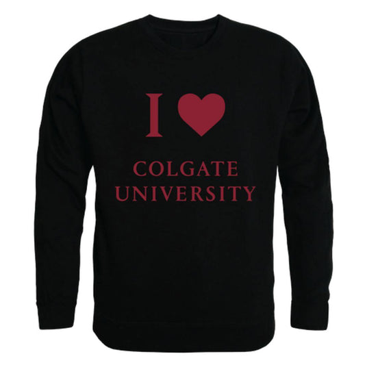 I Love Colgate University Raider Crewneck Pullover Sweatshirt Sweater