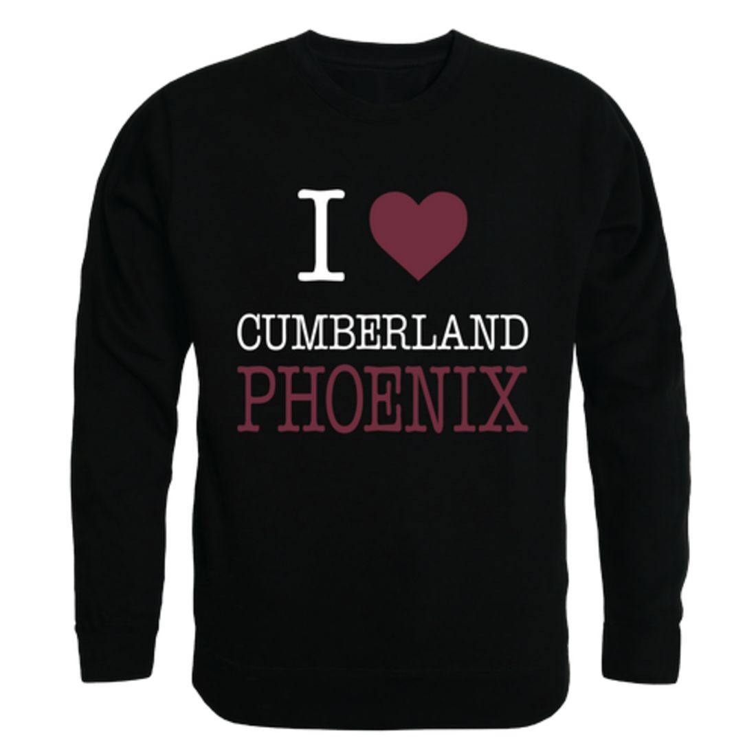 I Love Cumberland University Phoenix Crewneck Pullover Sweatshirt Sweater