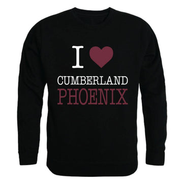 I Love Cumberland University Phoenix Crewneck Pullover Sweatshirt Sweater