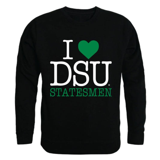 I Love DSU Delta State University Statesmen Crewneck Pullover Sweatshirt Sweater