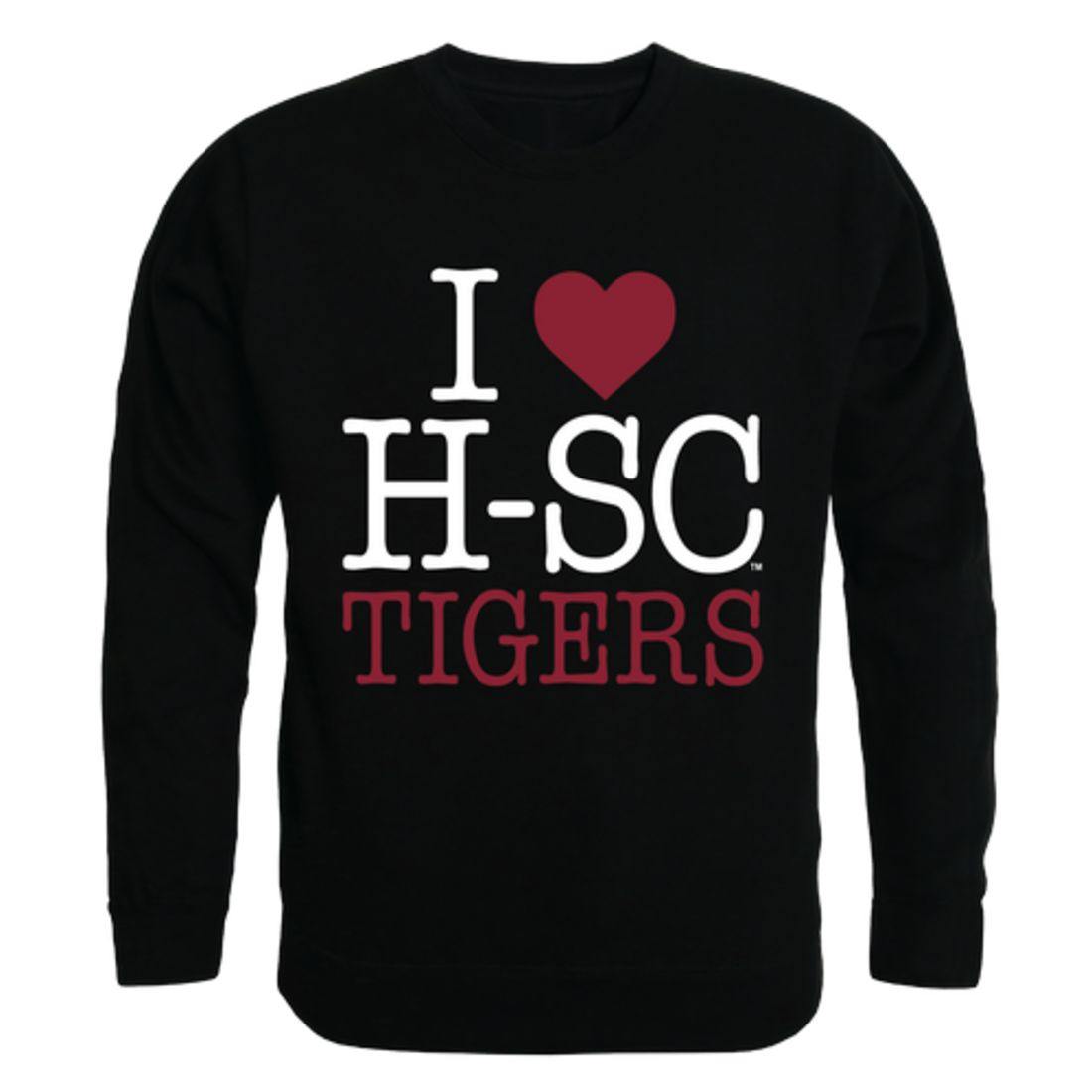 I Love HSC Hampden-Sydney College Tigers Crewneck Pullover Sweatshirt Sweater