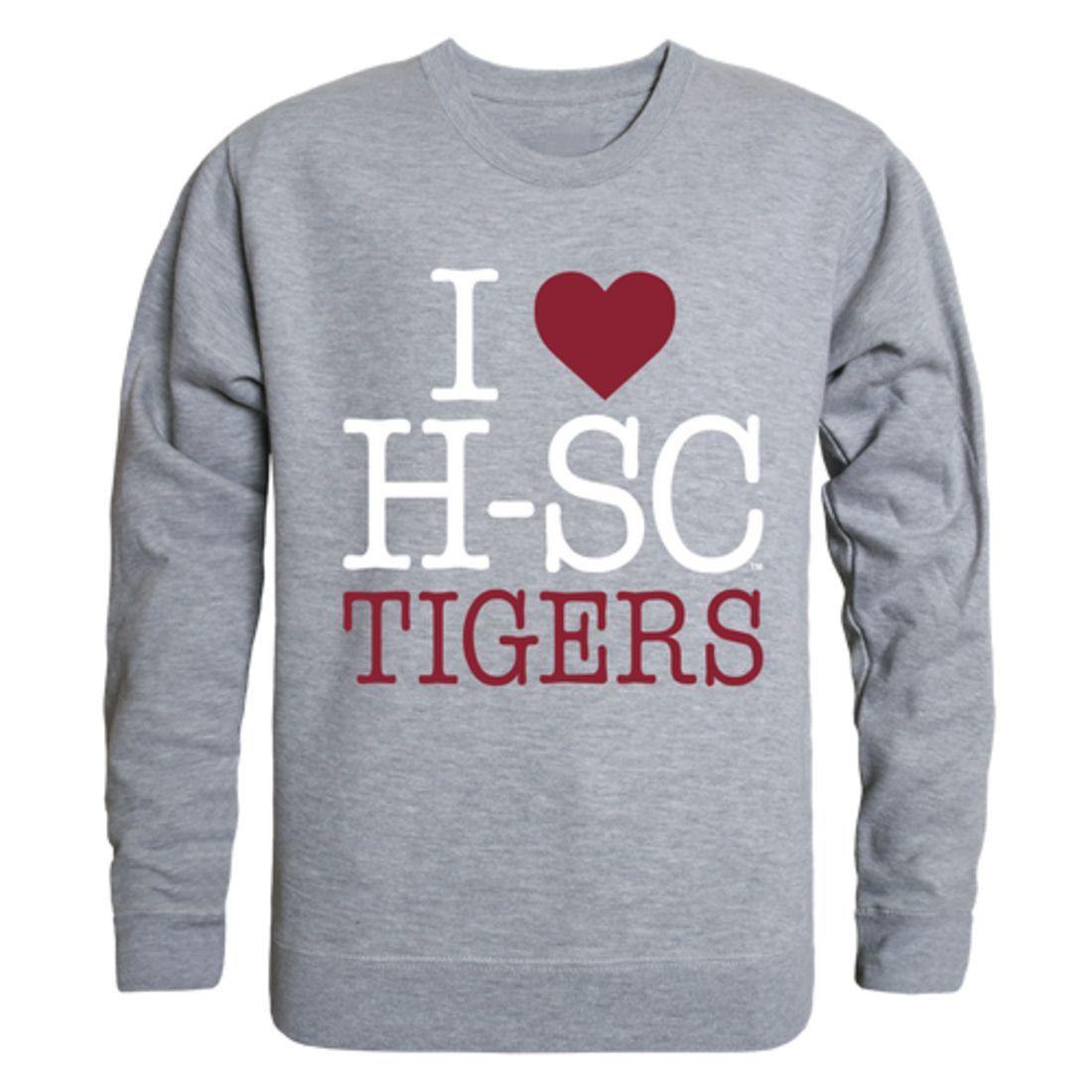 I Love HSC Hampden-Sydney College Tigers Crewneck Pullover Sweatshirt Sweater