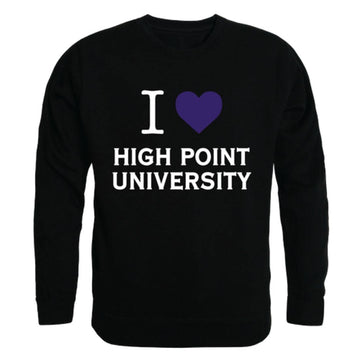 I Love HPU High Point University Panthers Crewneck Pullover Sweatshirt Sweater
